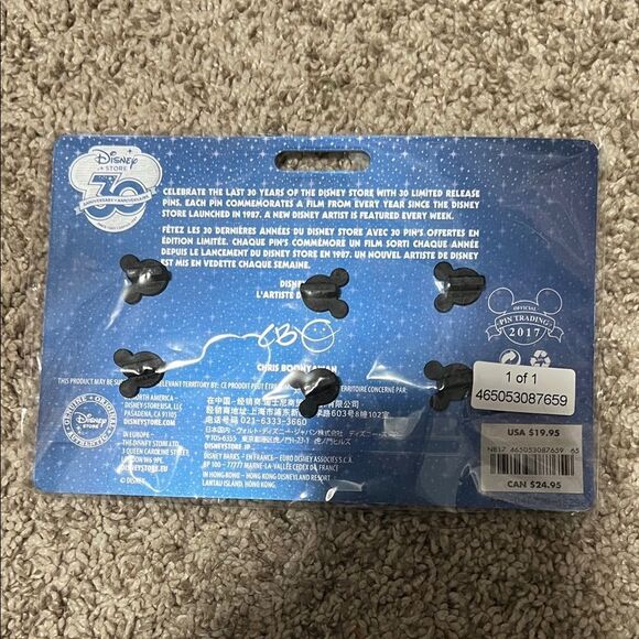 Disney Character week 9 of 10 30th anniversary pin set - Picture 2 of 2